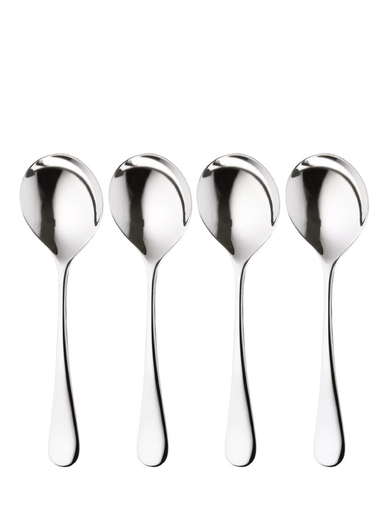 Robert Welch Radford Bright soup spoon set of 4 (British brand)