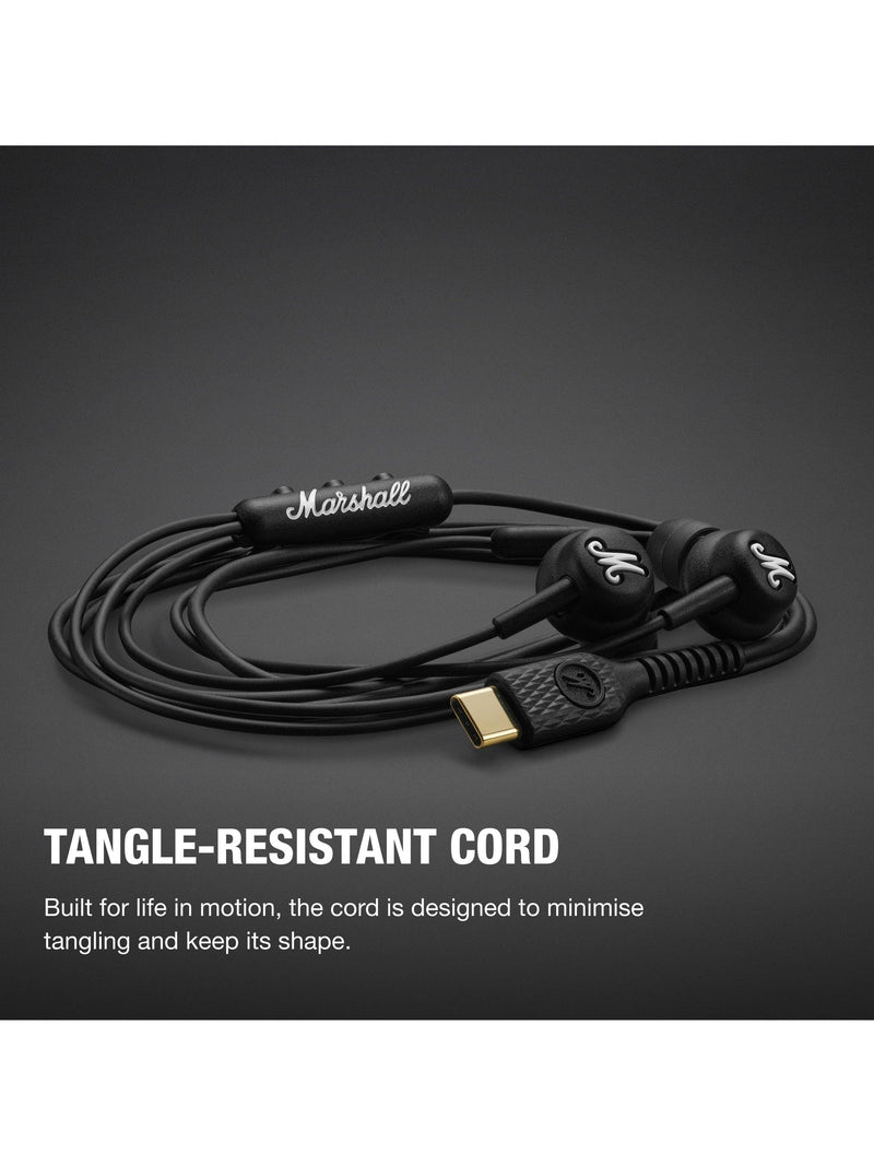Marshall Mode USB-C in-ear headphones black (British brand)