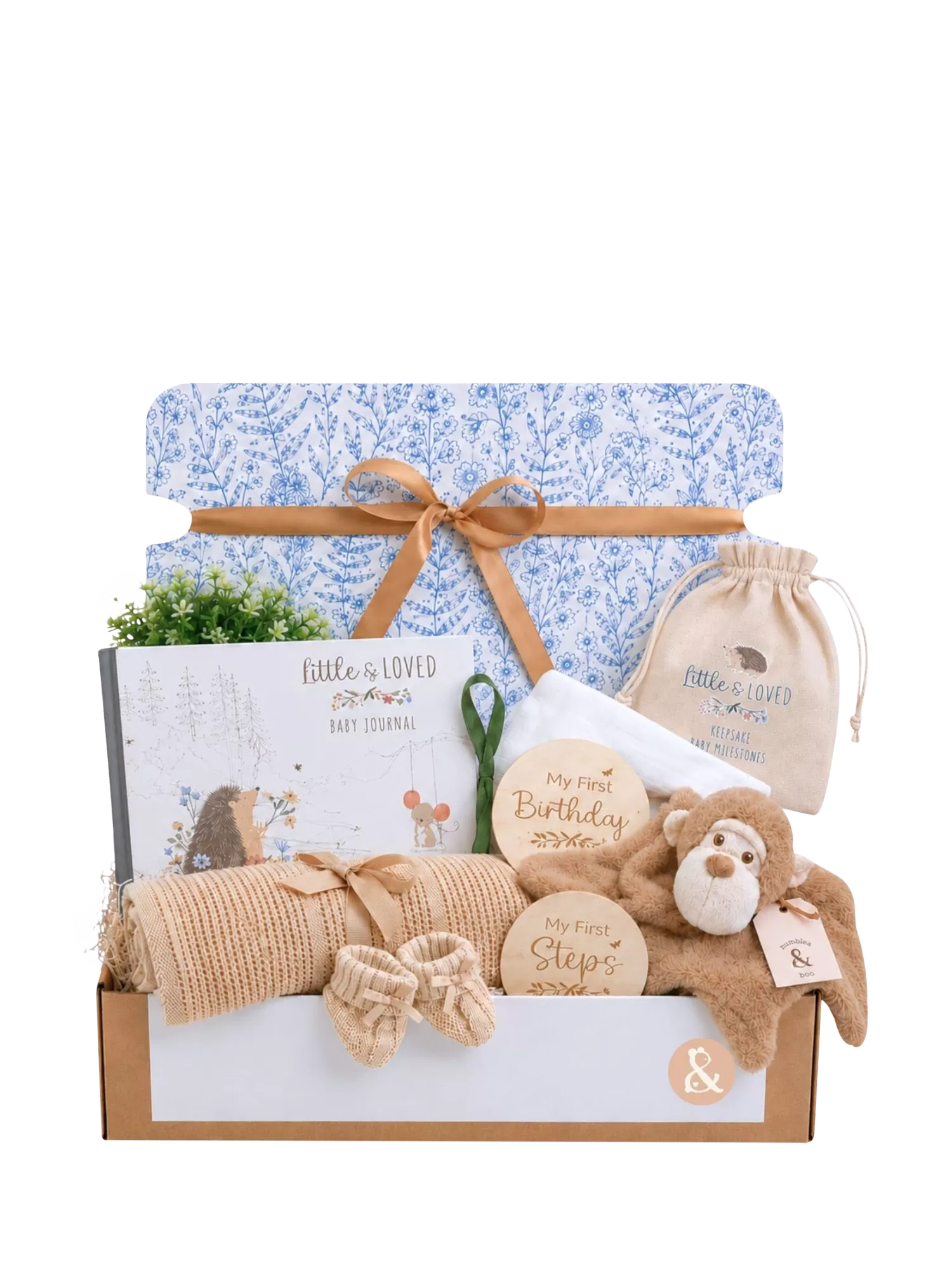 Bumbles & Boo Cheeky Monkey baby gift box, UK version