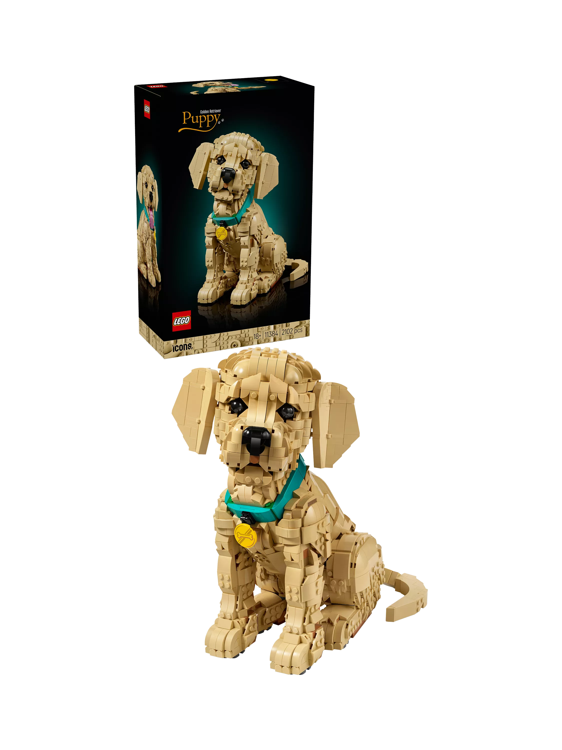 LEGO Golden Retriever Puppy building set 2102 pieces, UK version