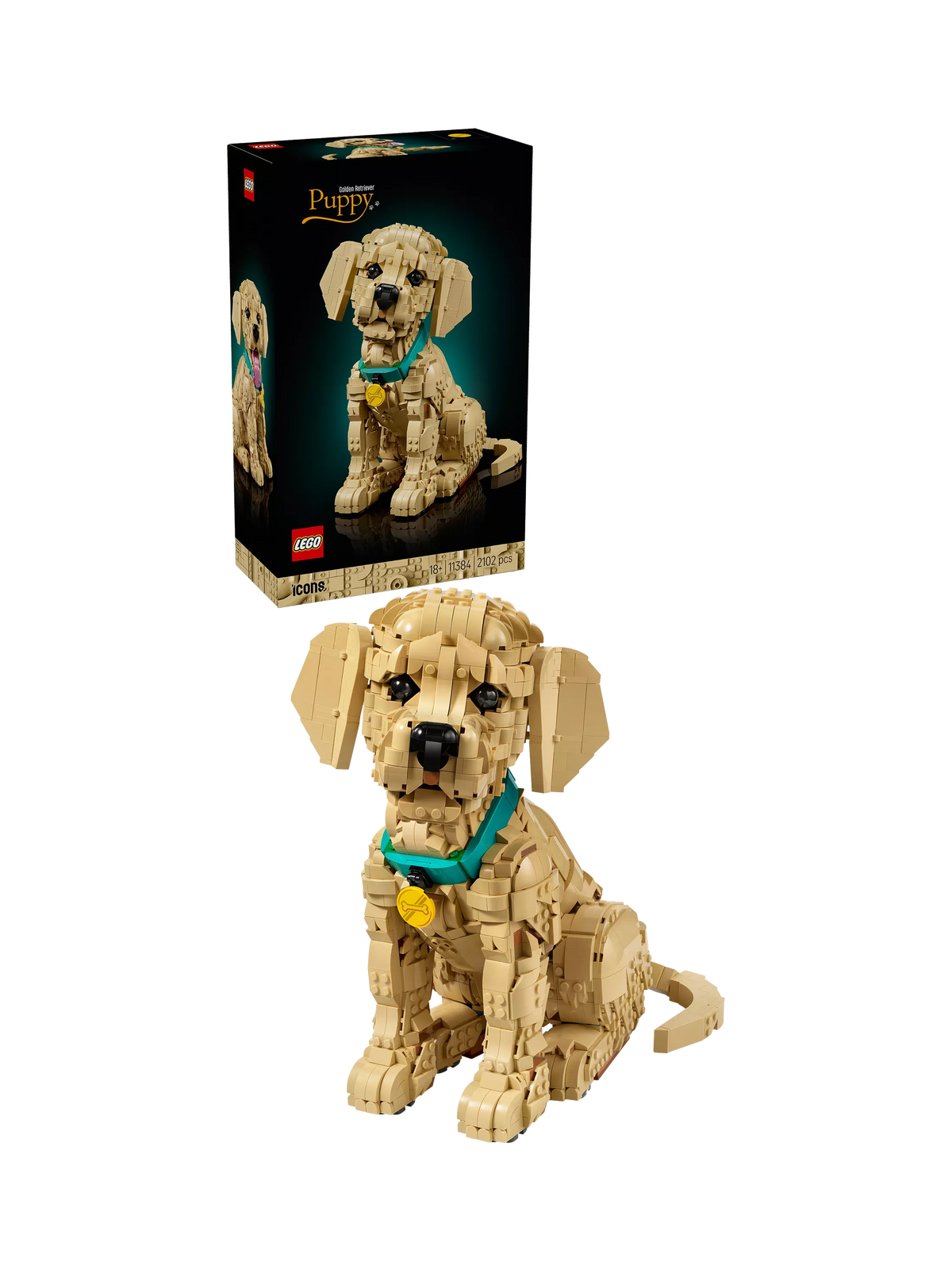 LEGO Golden Retriever Puppy building set 2102 pieces, UK version