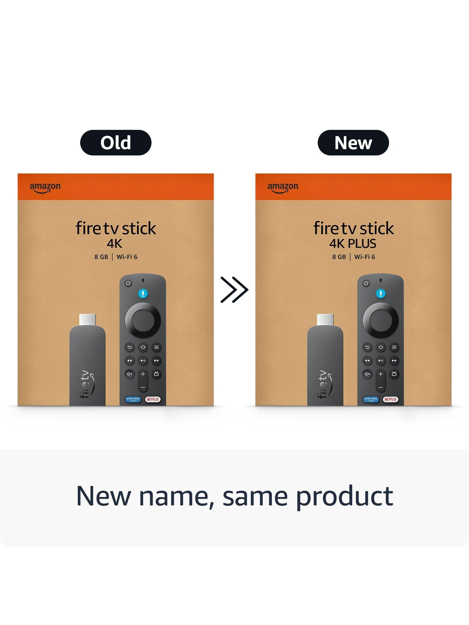Amazon Fire TV Stick 4K Plus streaming device, UK version