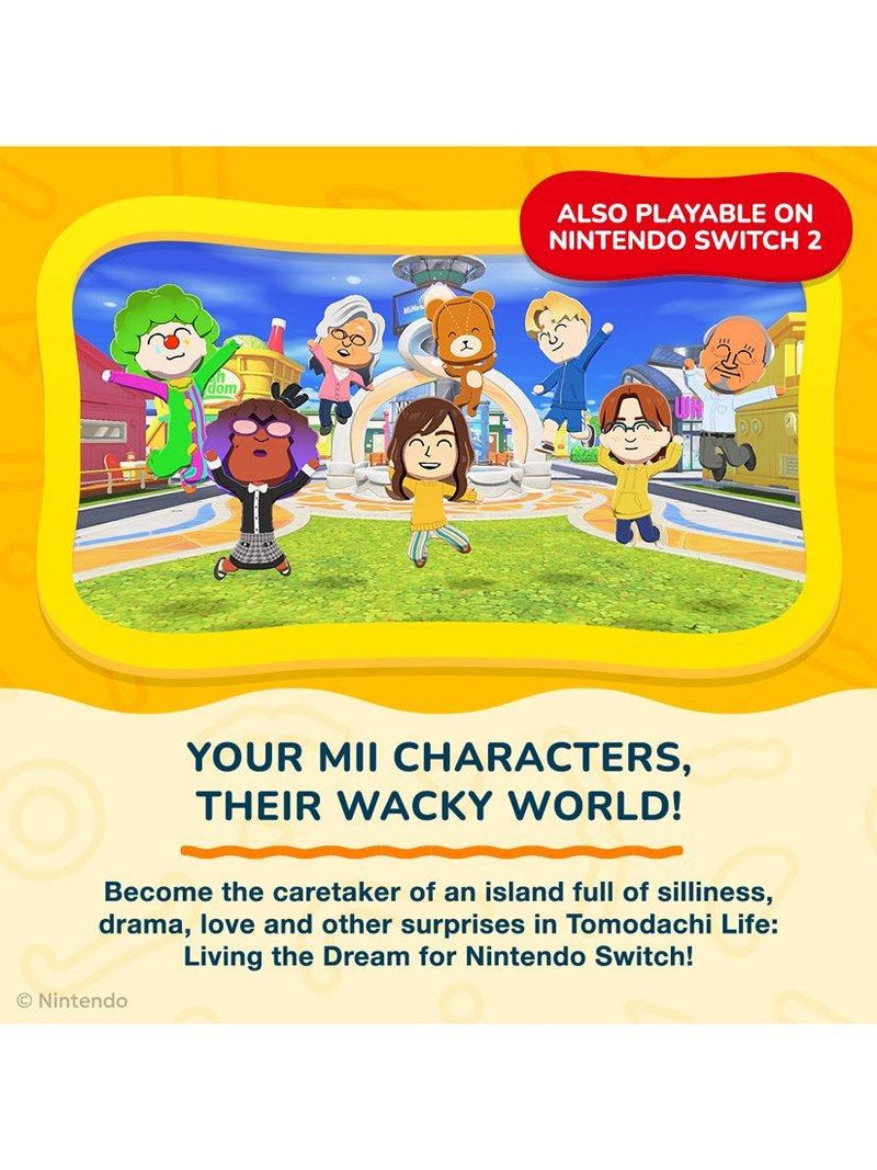 Nintendo video game Tomodachi Life for Switch, imported from the UK