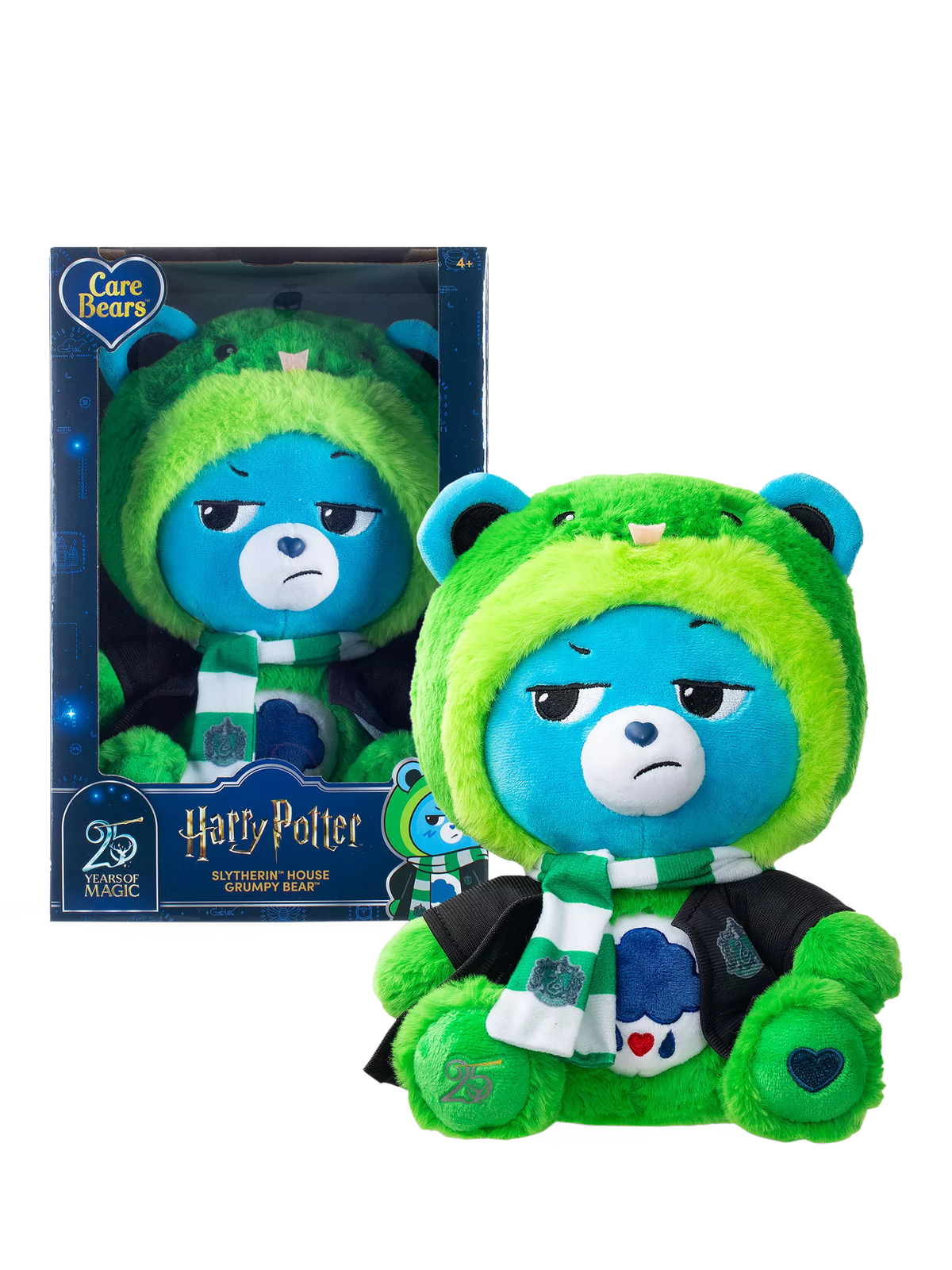 Care Bears Slytherin Grumpy Bear plush, imported from the UK