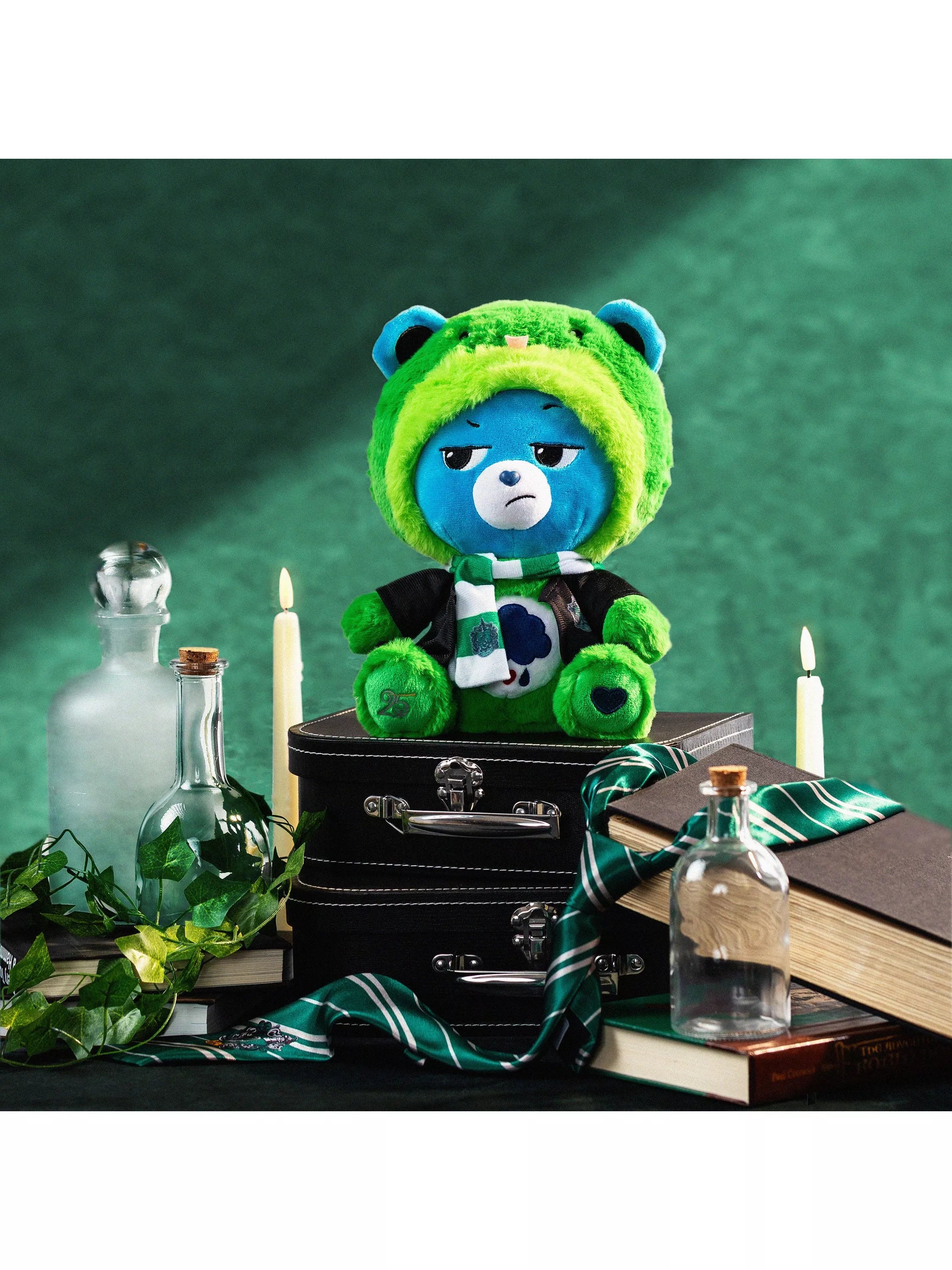 Care Bears Slytherin Grumpy Bear plush, imported from the UK