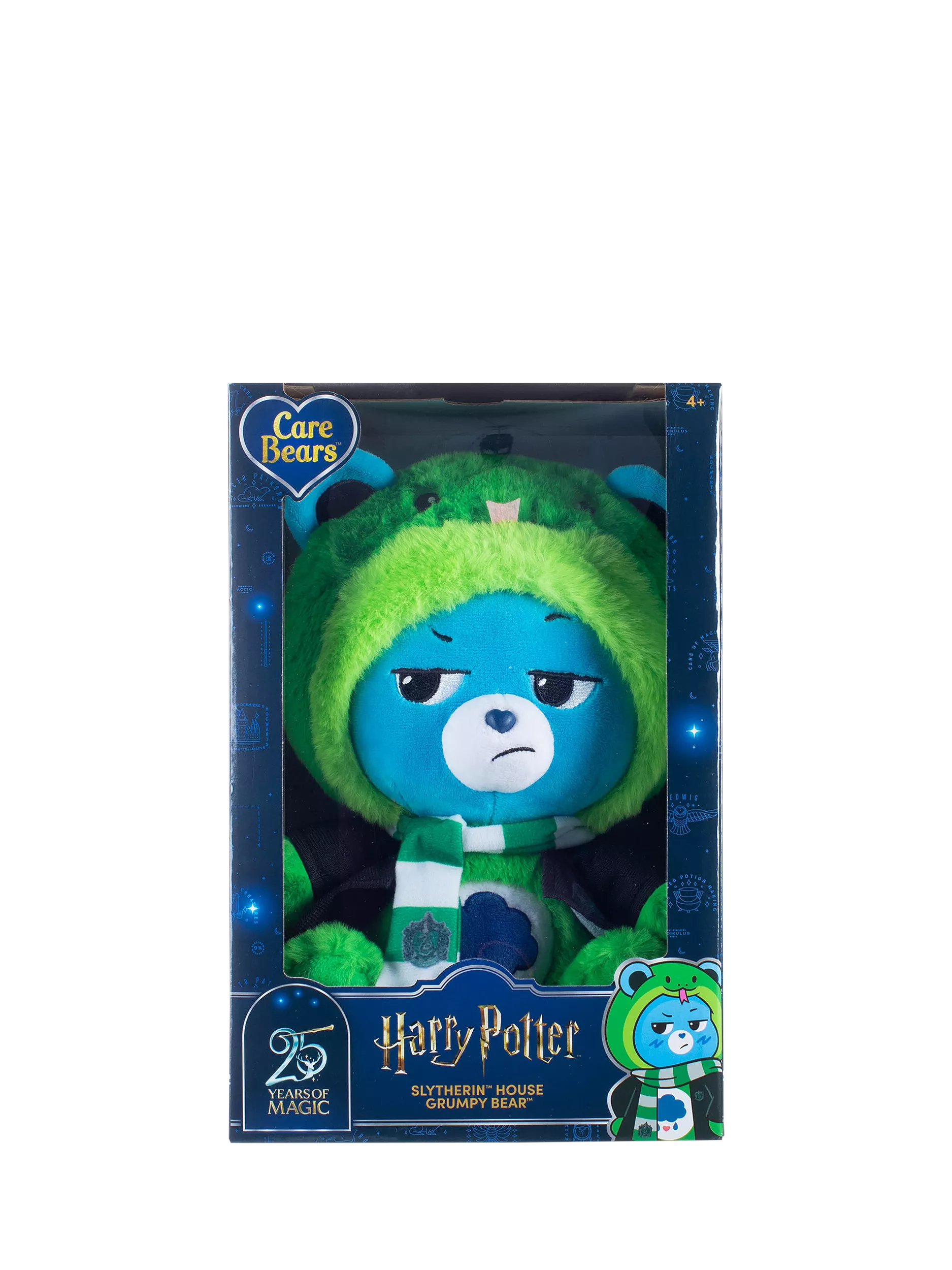 Care Bears Slytherin Grumpy Bear plush, imported from the UK