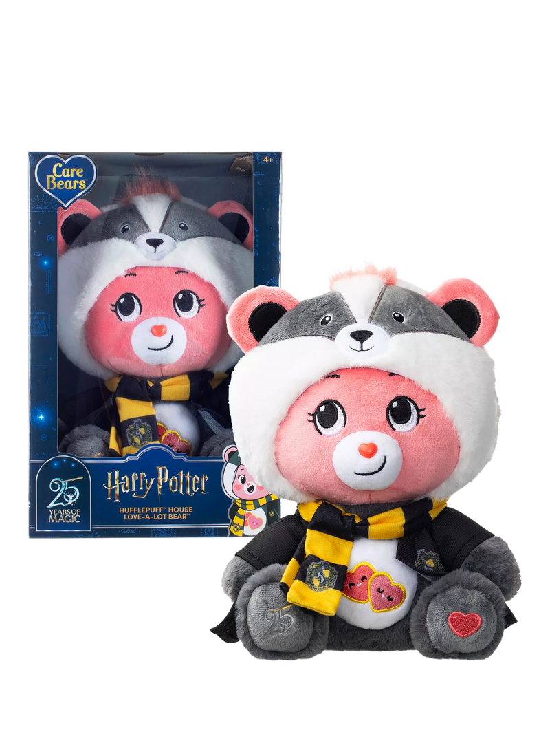 Care Bears Harry Potter Hufflepuff Love-a-Lot Bear plush, UK version
