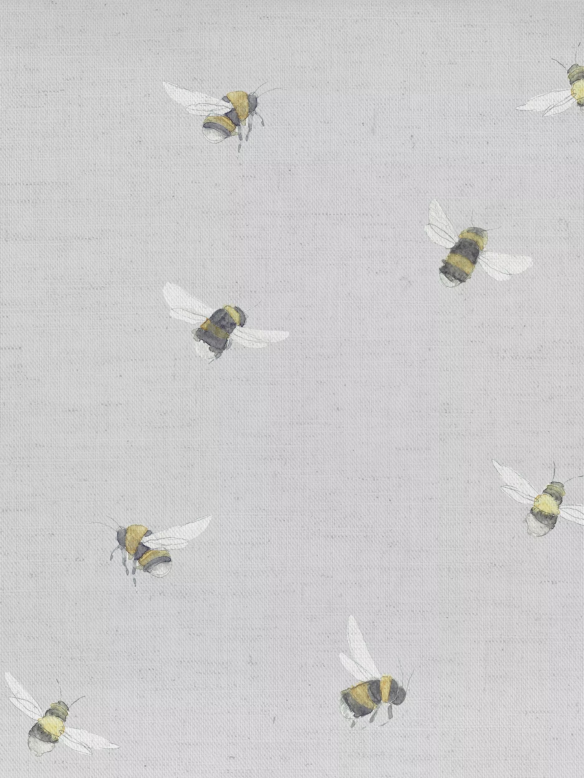 Voyage Busy Bees cream furnishing fabric with bumblebee pattern (British brand)