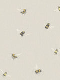 Voyage Busy Bees Cream Furnishing Fabric 140cm Wide