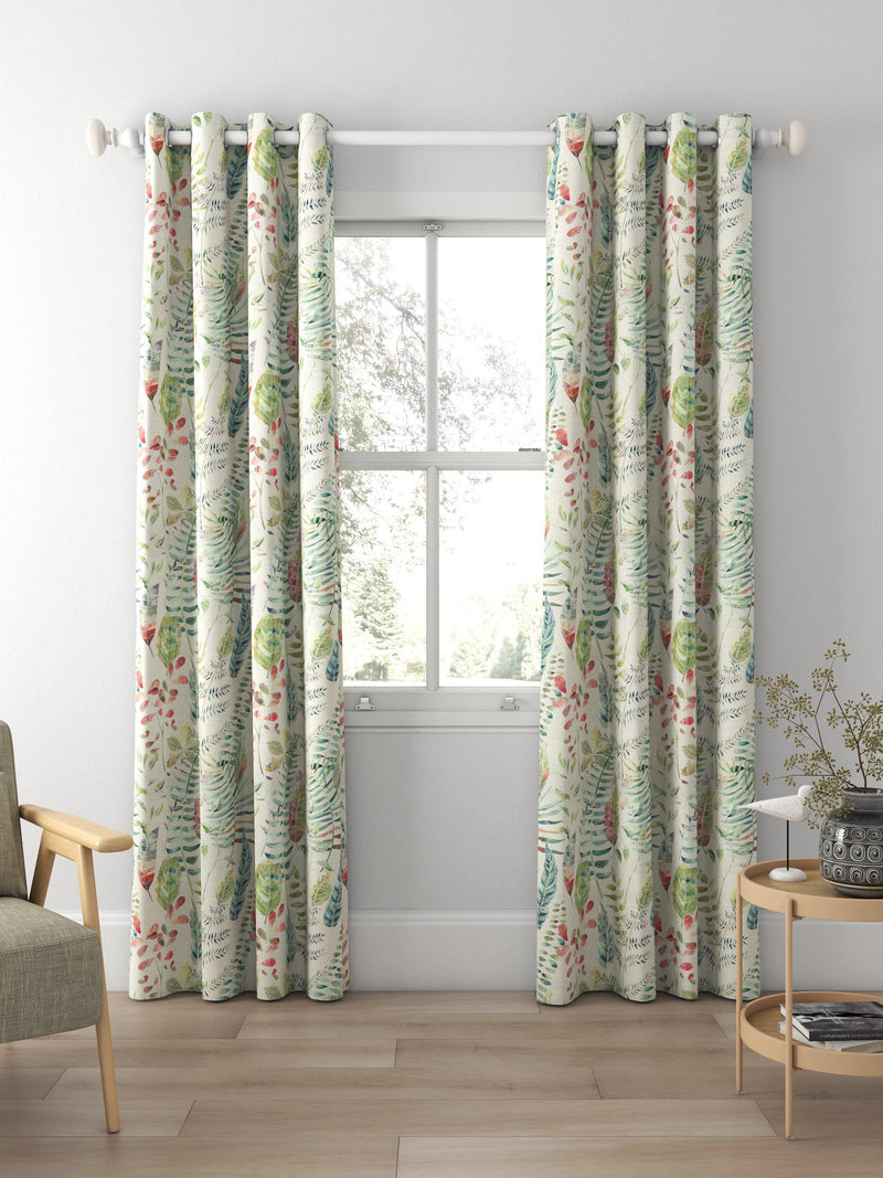 Voyage Kenton curtain fabric Pomegranate Silver 100x140cm, UK version