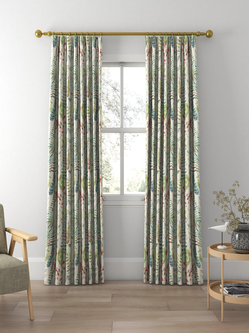 Voyage Kenton curtain fabric Pomegranate Silver 100x140cm, UK version