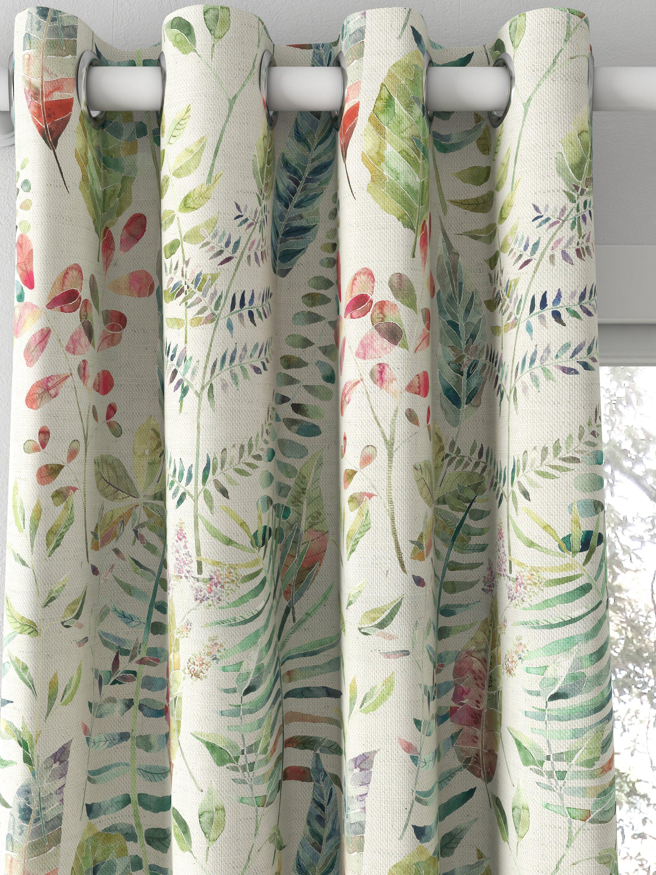 Voyage Kenton curtain fabric Pomegranate Silver 100x140cm, UK version