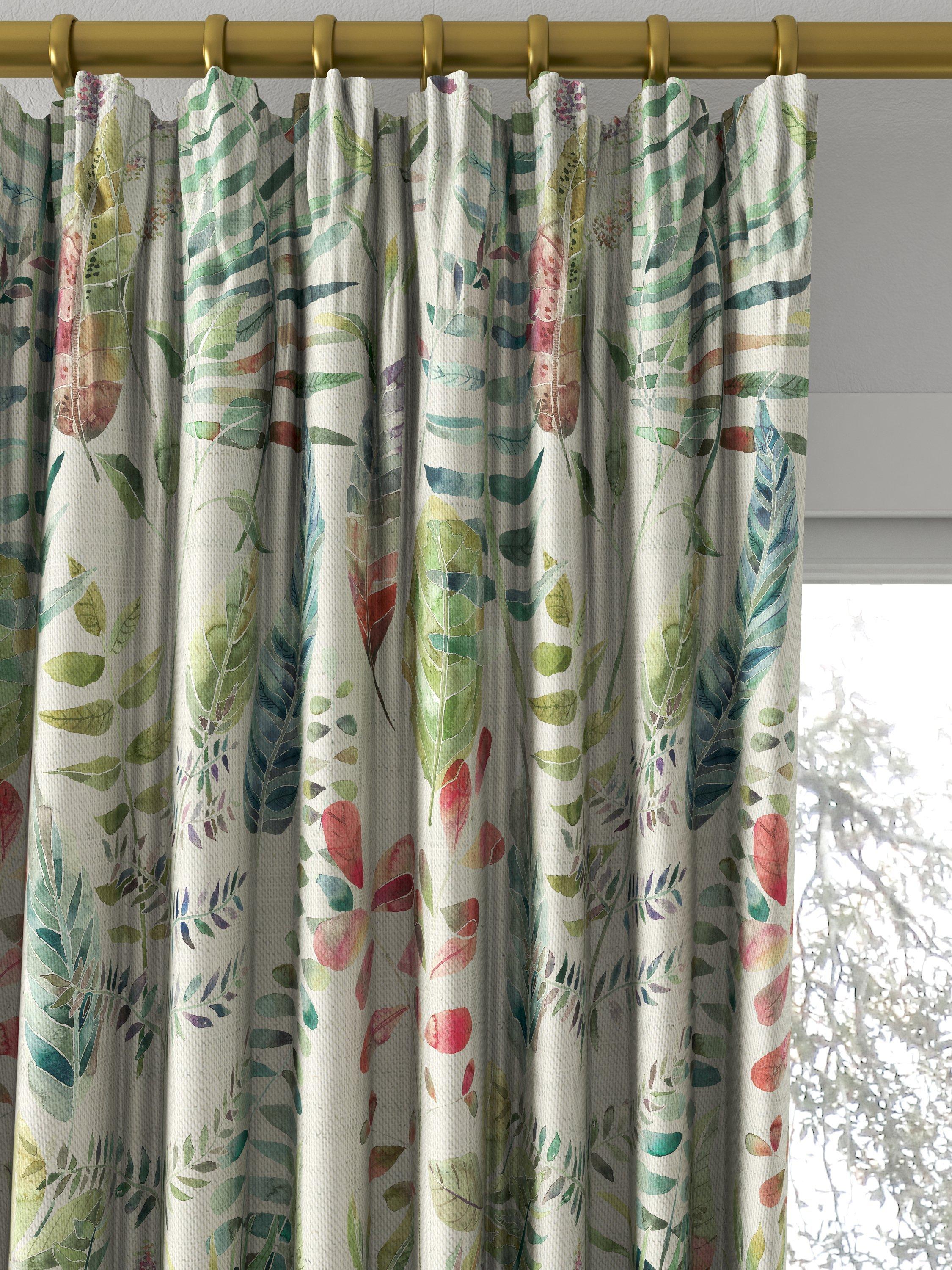 Voyage Kenton curtain fabric Pomegranate Silver 100x140cm, UK version
