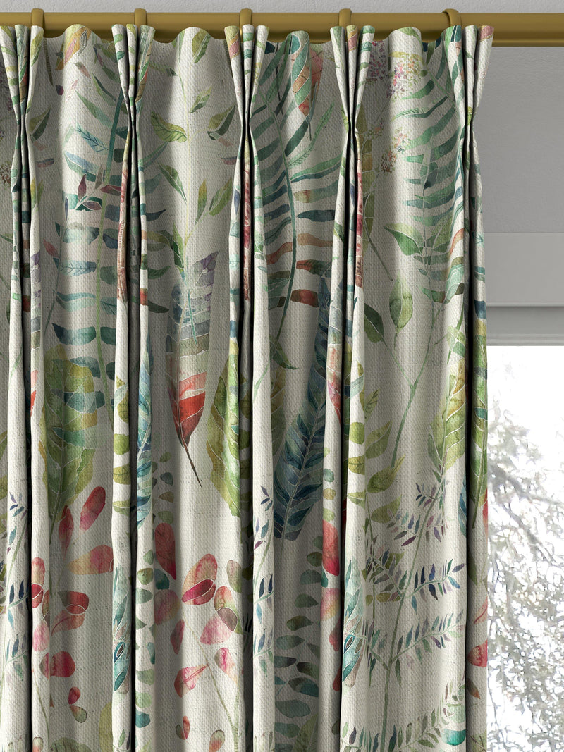Voyage Kenton curtain fabric Pomegranate Silver 100x140cm, UK version