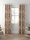 Voyage Langdale floral curtain or blind, Russet (British brand)