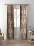 Voyage Langdale floral curtain or blind, Russet (British brand)