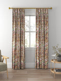 Voyage Langdale floral curtain or blind, Russet (British brand)