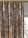 Voyage Langdale floral curtain or blind, Russet (British brand)