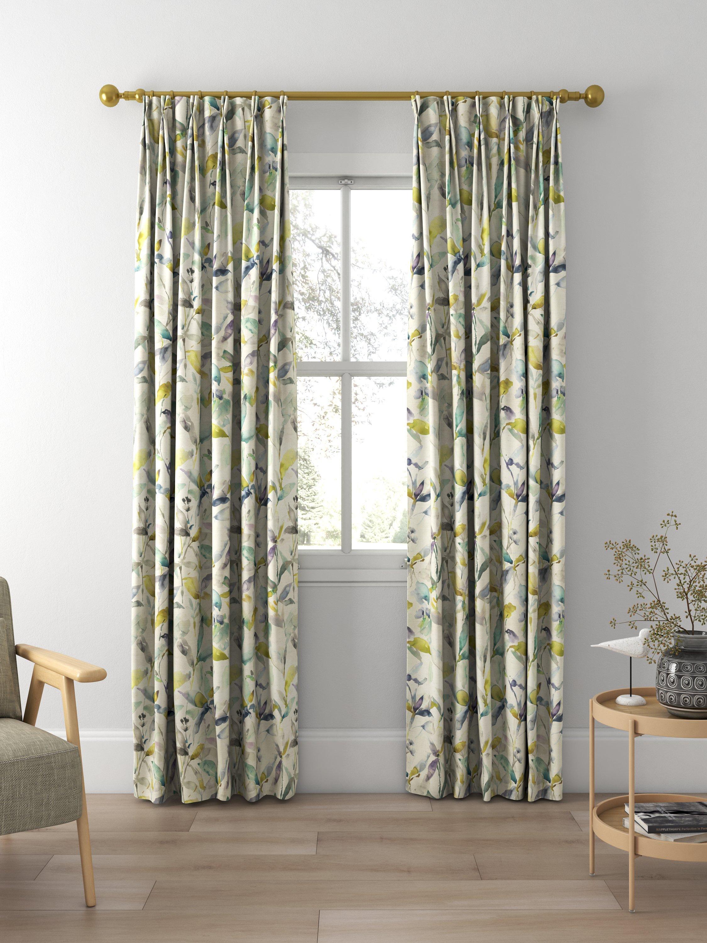 Voyage lemon floral curtains 100cm drop (British brand)