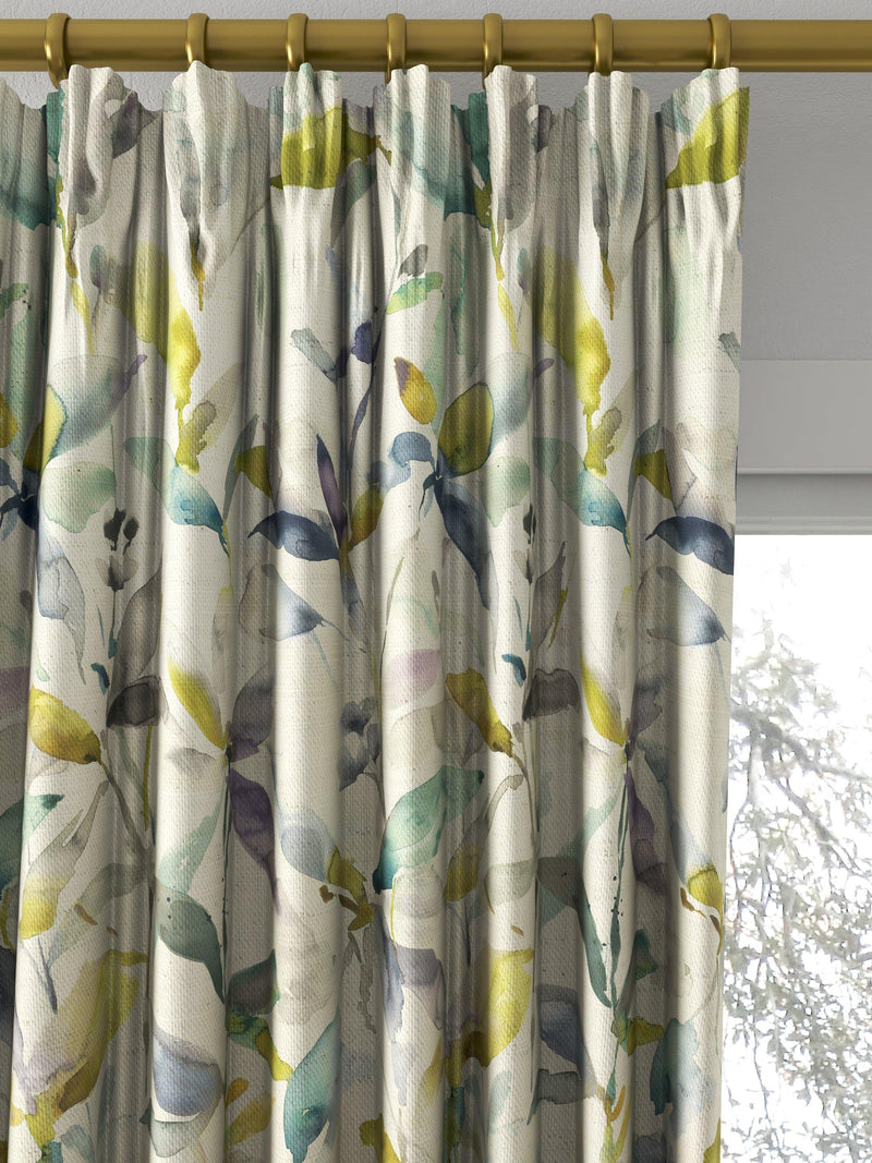 Voyage lemon floral curtains 100cm drop (British brand)