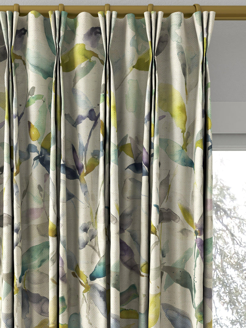Voyage lemon floral curtains 100cm drop (British brand)