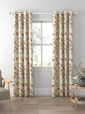 Voyage Naura Poppy Natural curtains made to measure - British product