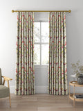 Voyage Naura Poppy Natural curtains made to measure - British product