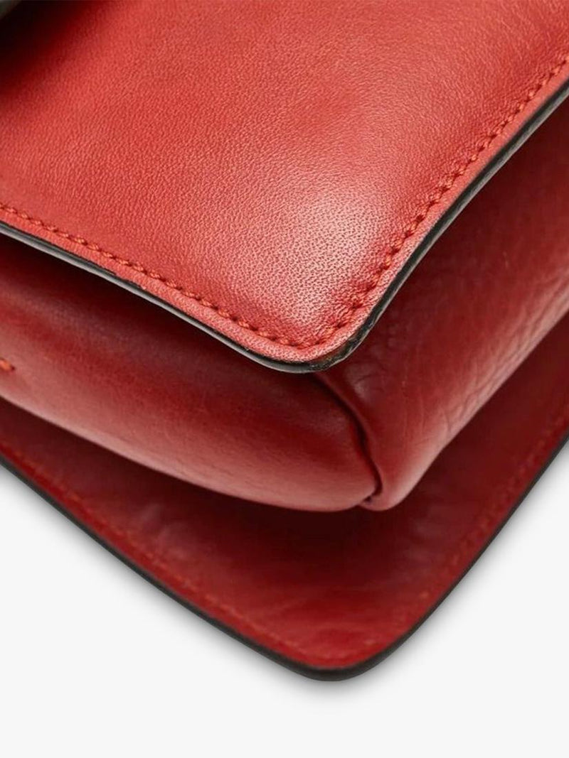 Chloé red Faye suede shoulder bag - British product