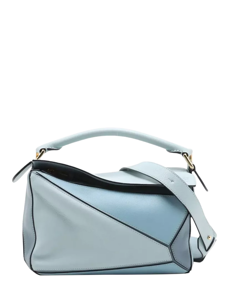 LOEWE small tri colour puzzle bag blue (British brand)