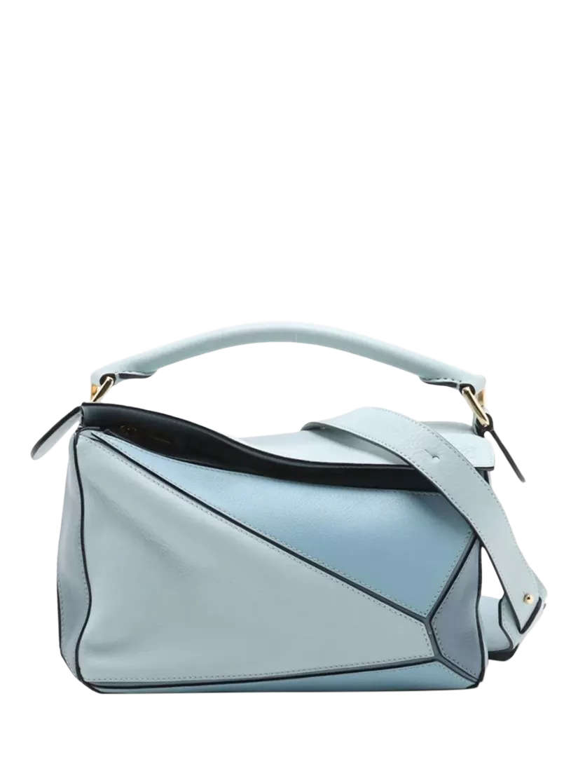 LOEWE small tri colour puzzle bag blue (British brand)