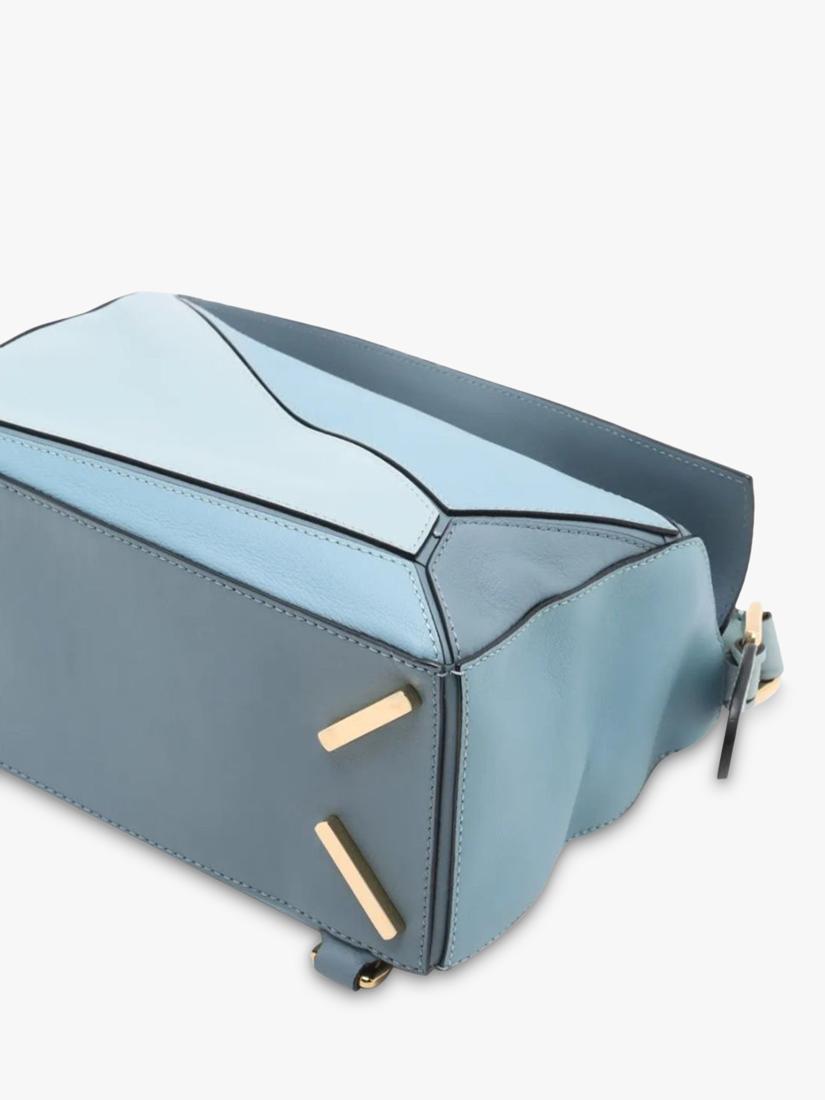 LOEWE small tri colour puzzle bag blue (British brand)