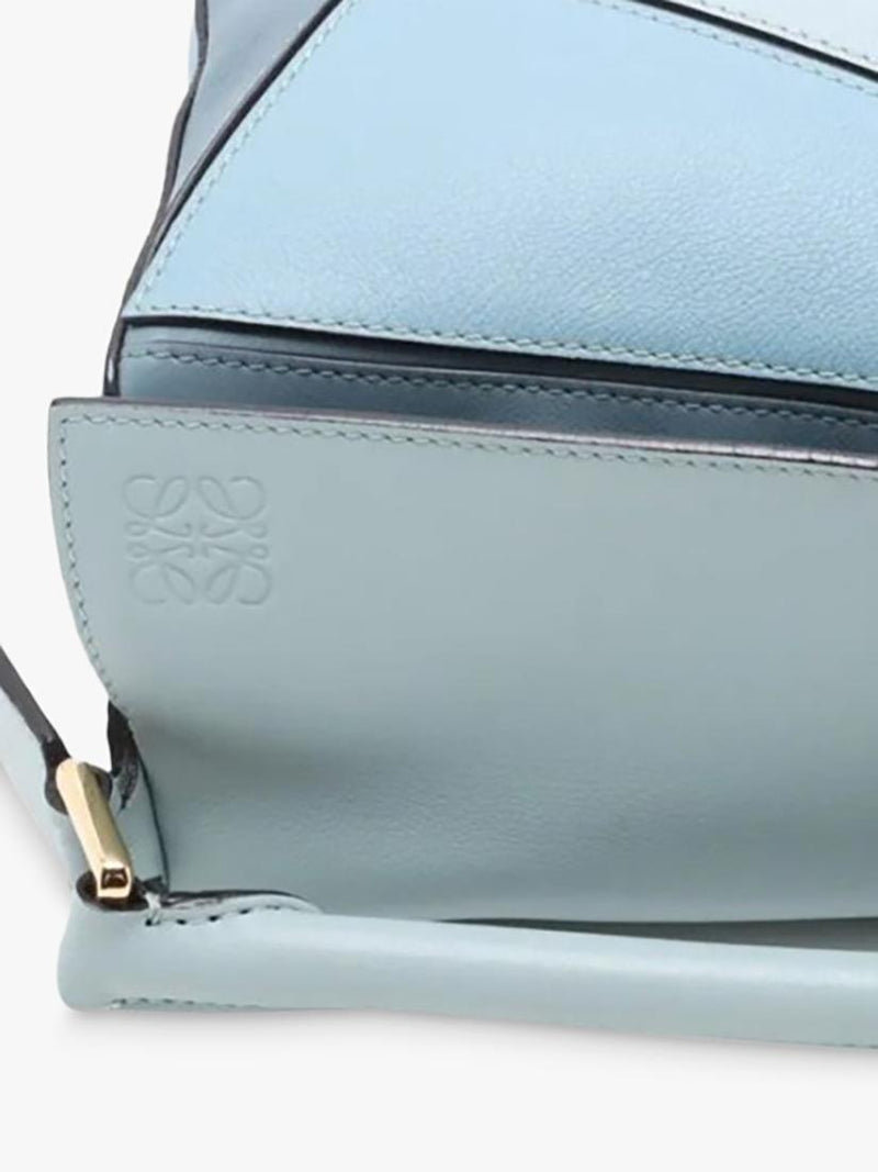 LOEWE small tri colour puzzle bag blue (British brand)