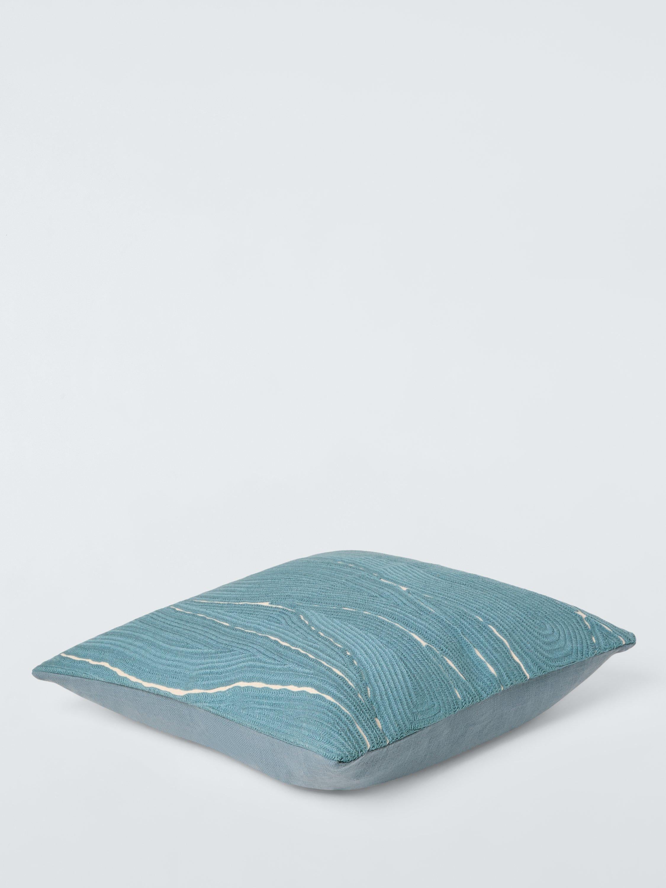 John Lewis Mica embroidered square cushion 61x41 cm - British product