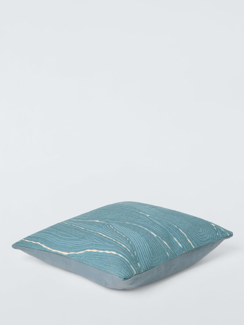 John Lewis Mica embroidered square cushion 61x41 cm - British product
