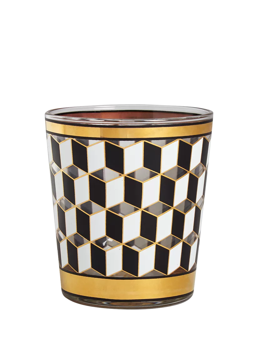 Jonathan Adler Versailles glass tumblers set of 4 350ml, UK version