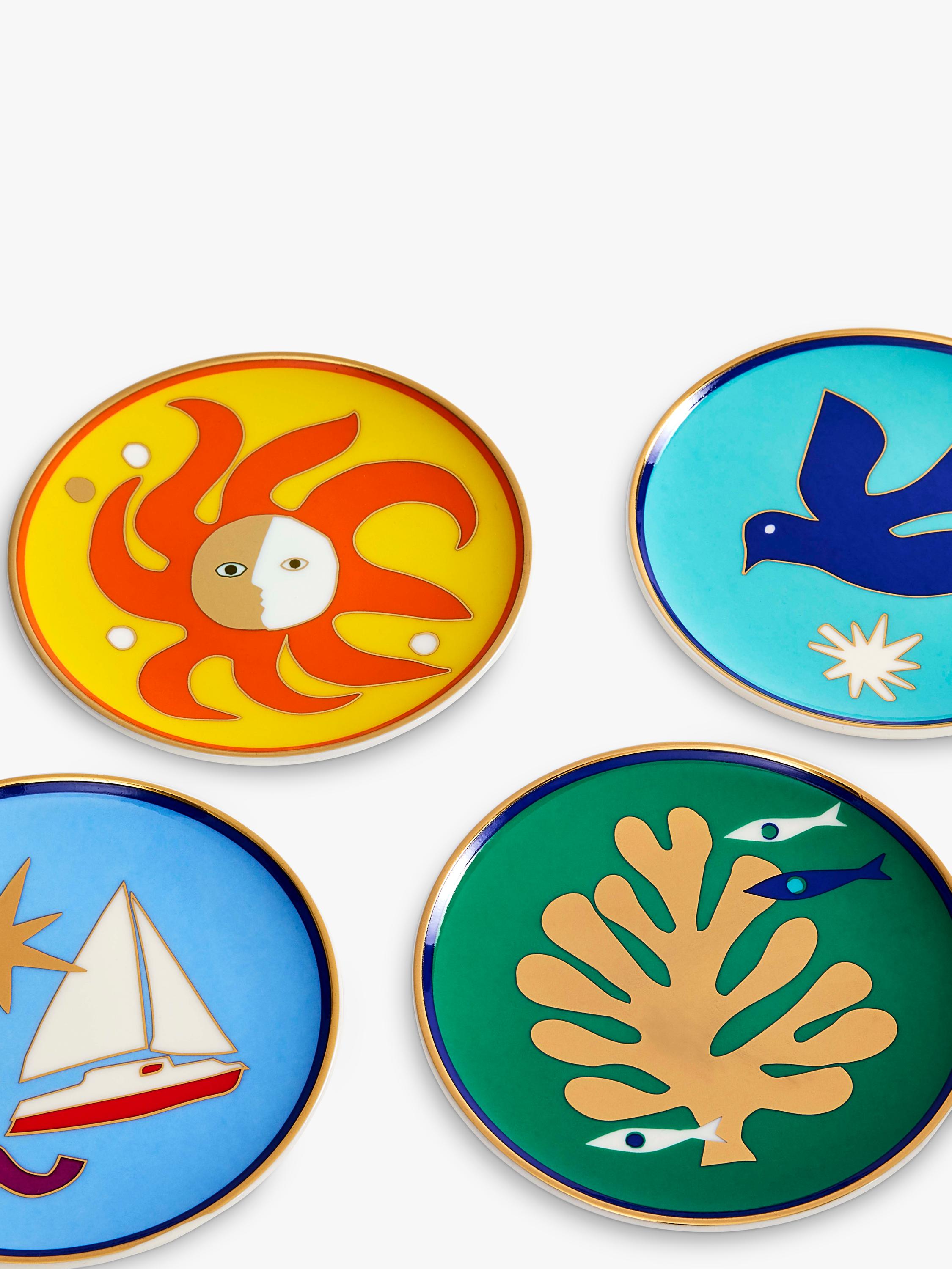 Jonathan Adler Playa coasters set of 4, UK version