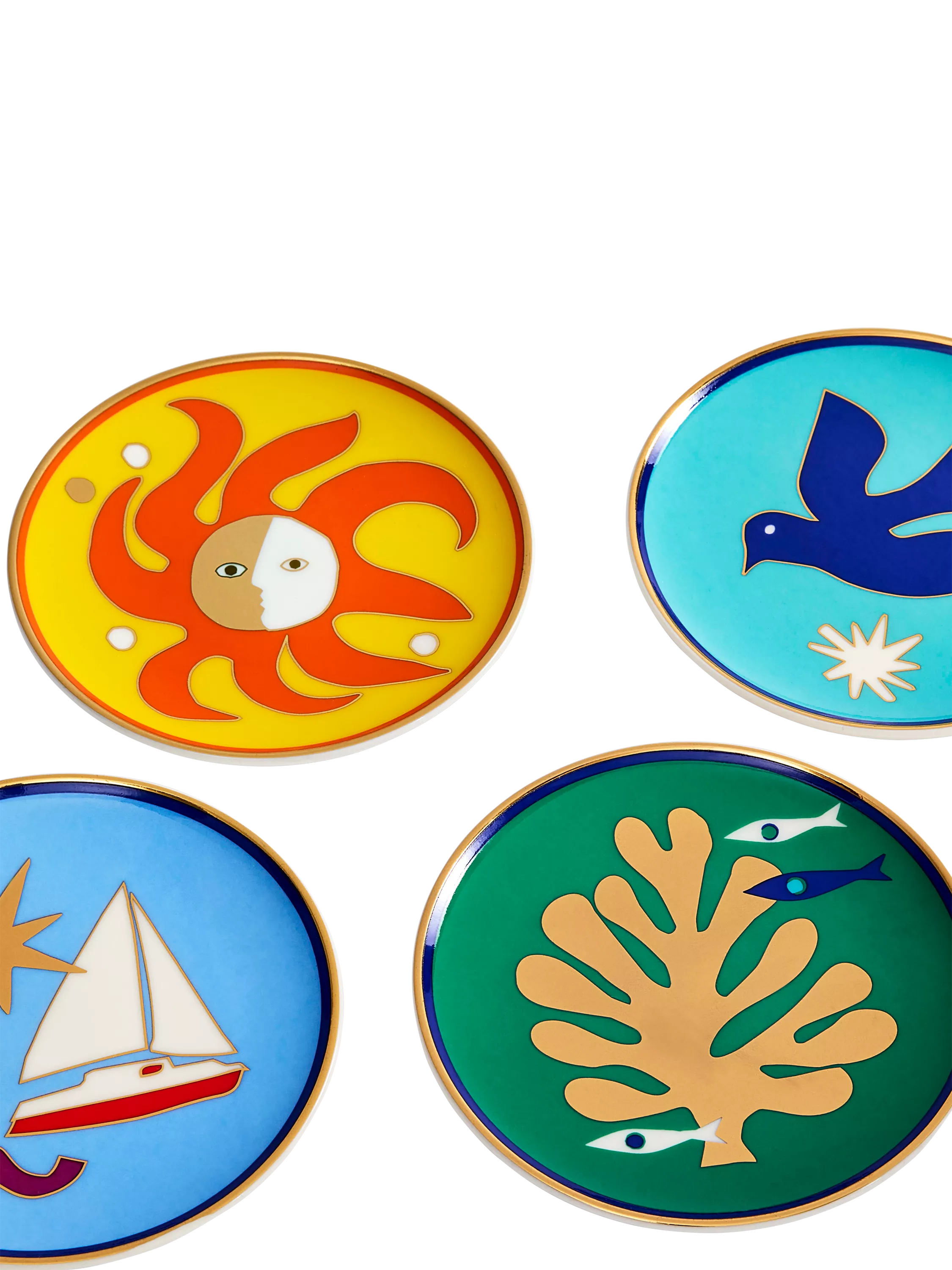 Jonathan Adler Playa coasters set of 4, UK version