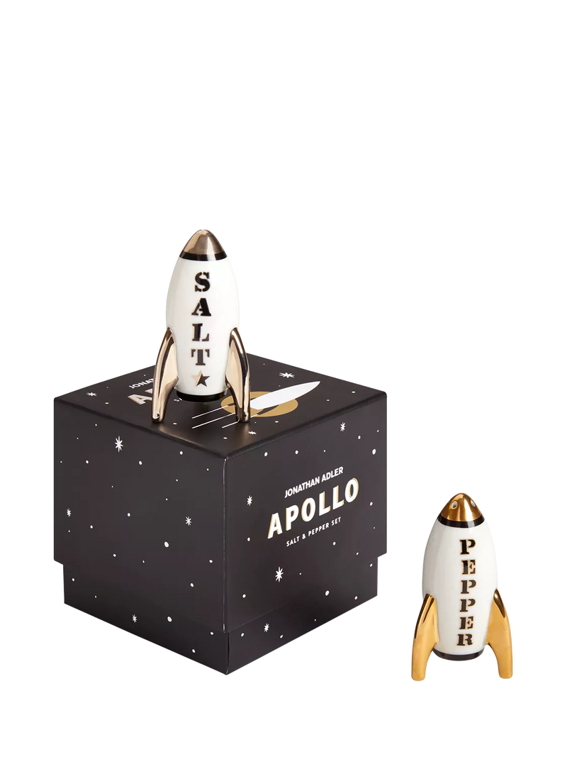 Jonathan Adler Apollo salt and pepper set, imported from the UK