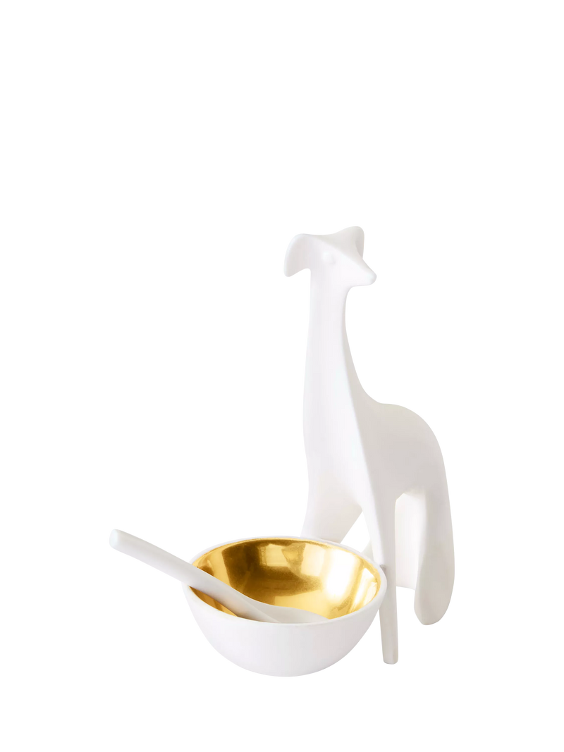 Jonathan Adler greyhound salt and pepper cellar 12cm - British product