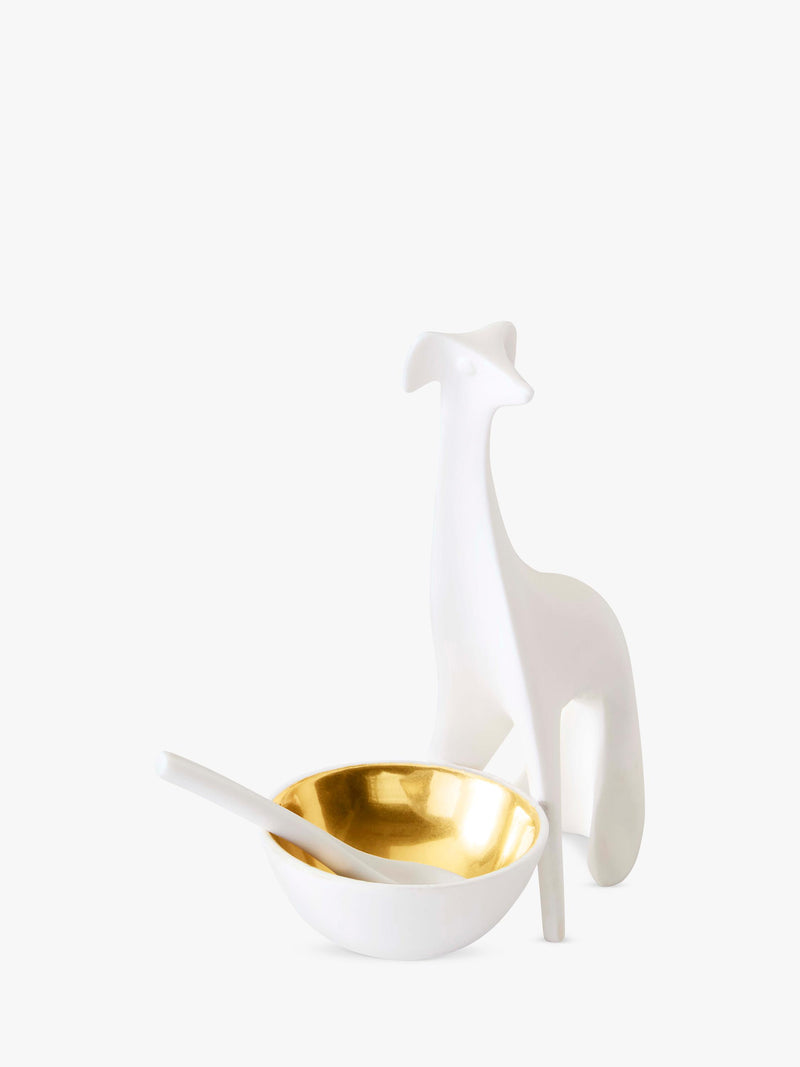 Jonathan Adler greyhound salt and pepper cellar 12cm - British product