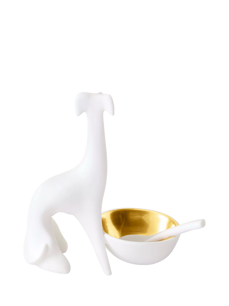 Jonathan Adler greyhound salt and pepper cellar 12cm - British product