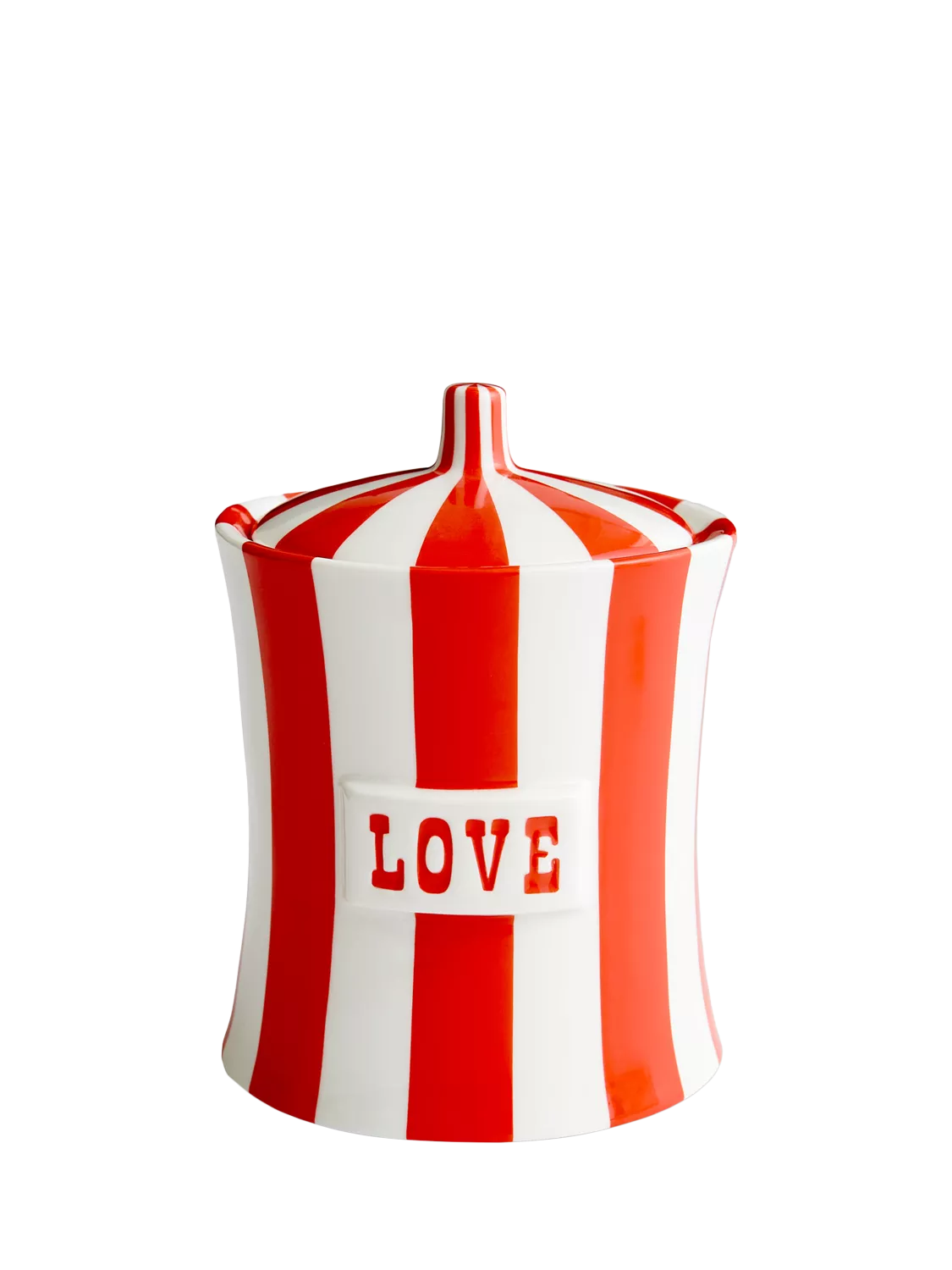 Jonathan Adler Vice Peace porcelain canister red, UK version