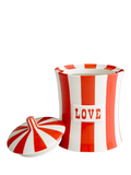 Jonathan Adler Vice Peace porcelain canister red, UK version
