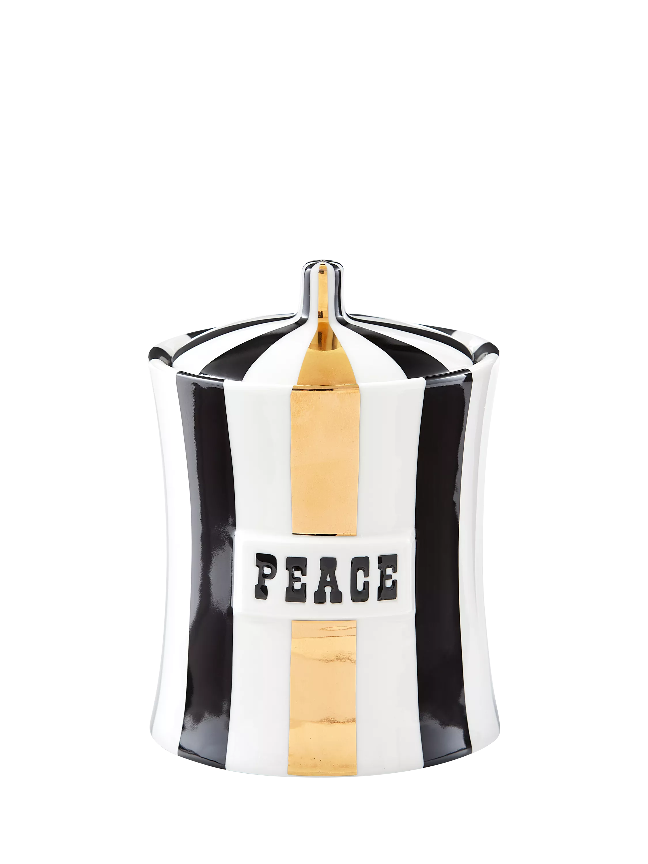 Jonathan Adler Vice Peace porcelain canister black/gold, UK version