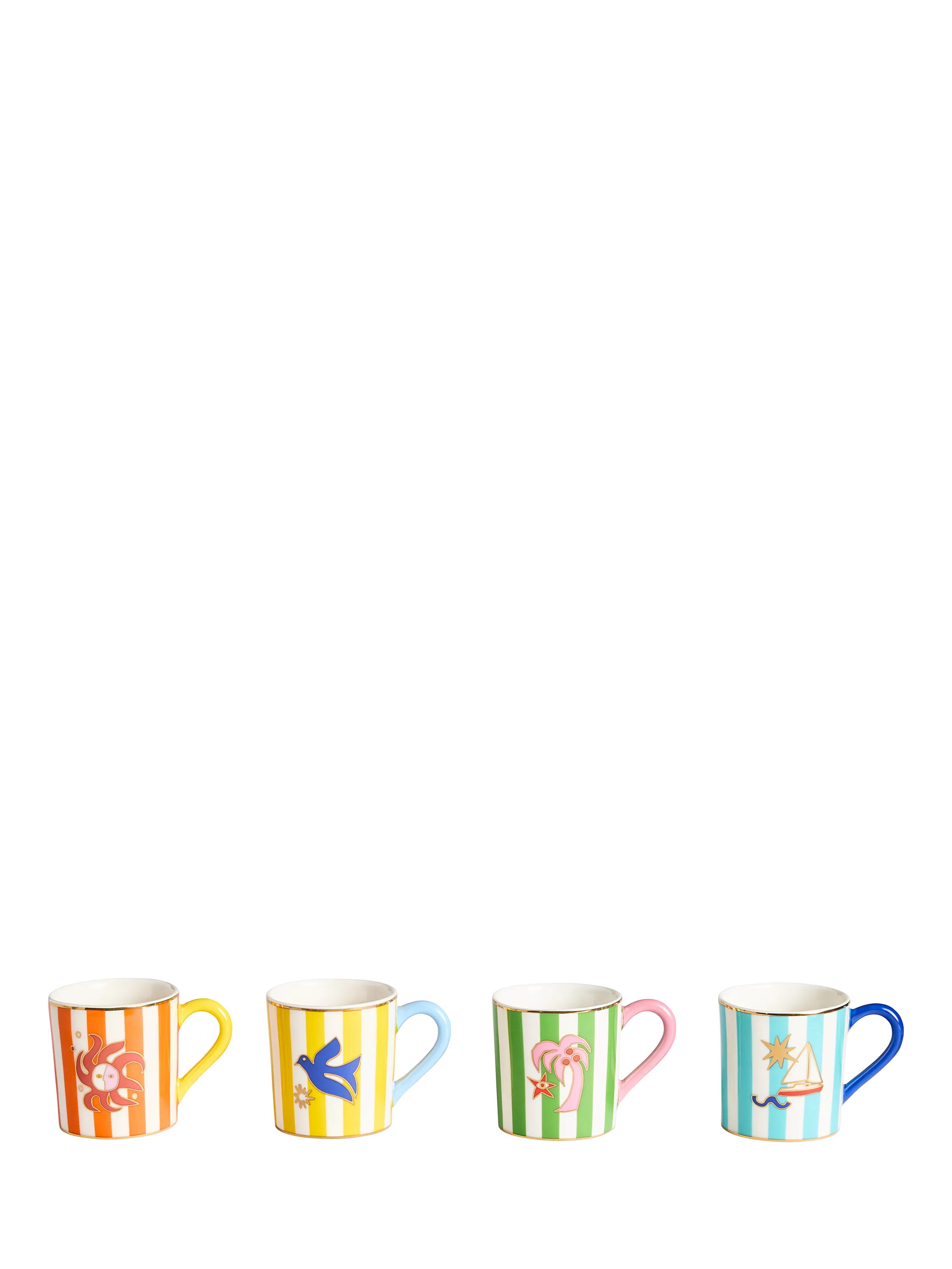 Jonathan Adler Playa espresso cup set 90ml (British brand)