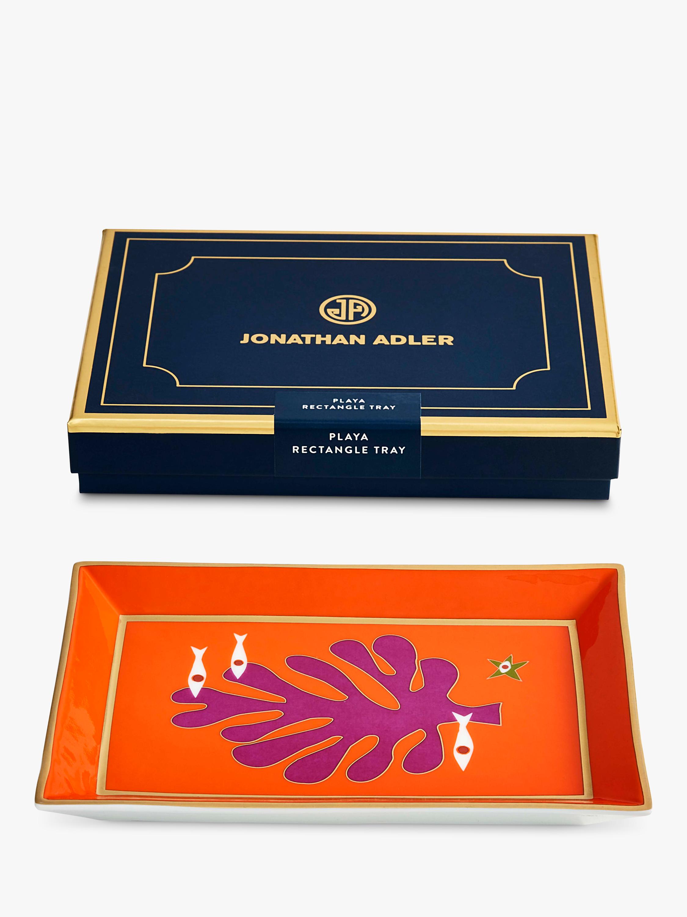 Jonathan Adler Playa Seaside porcelain tray red (British brand)