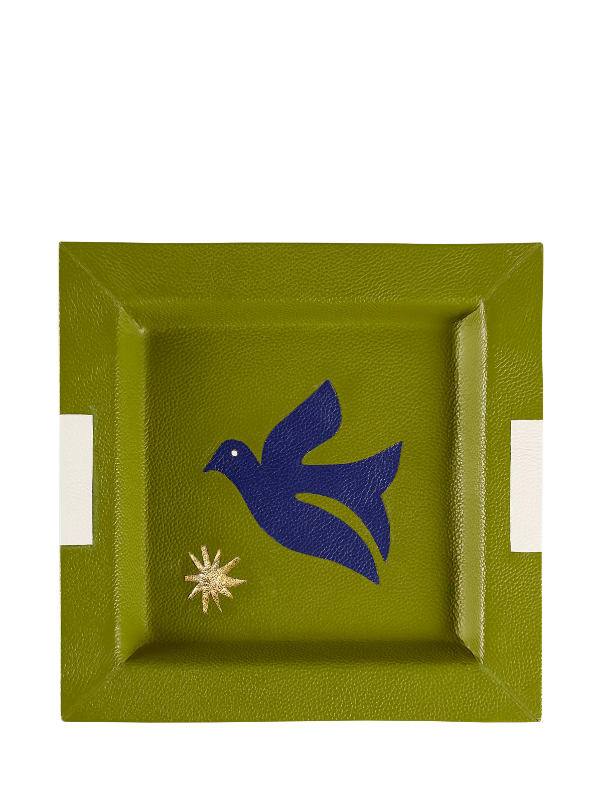 Jonathan Adler Playa Bird square pebble leather tray (British brand)
