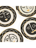 Jonathan Adler Marseilles porcelain plates set of 4 16cm, imported from the UK