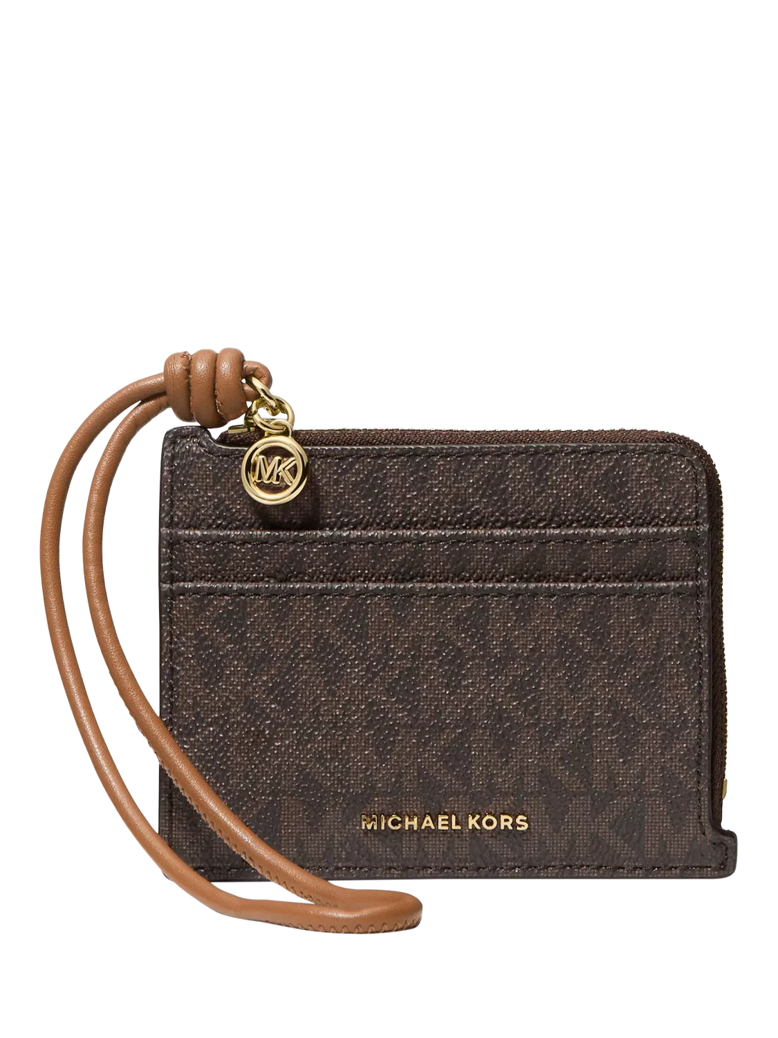 Michael Kors jet set wristlet card holder acorn (British brand)