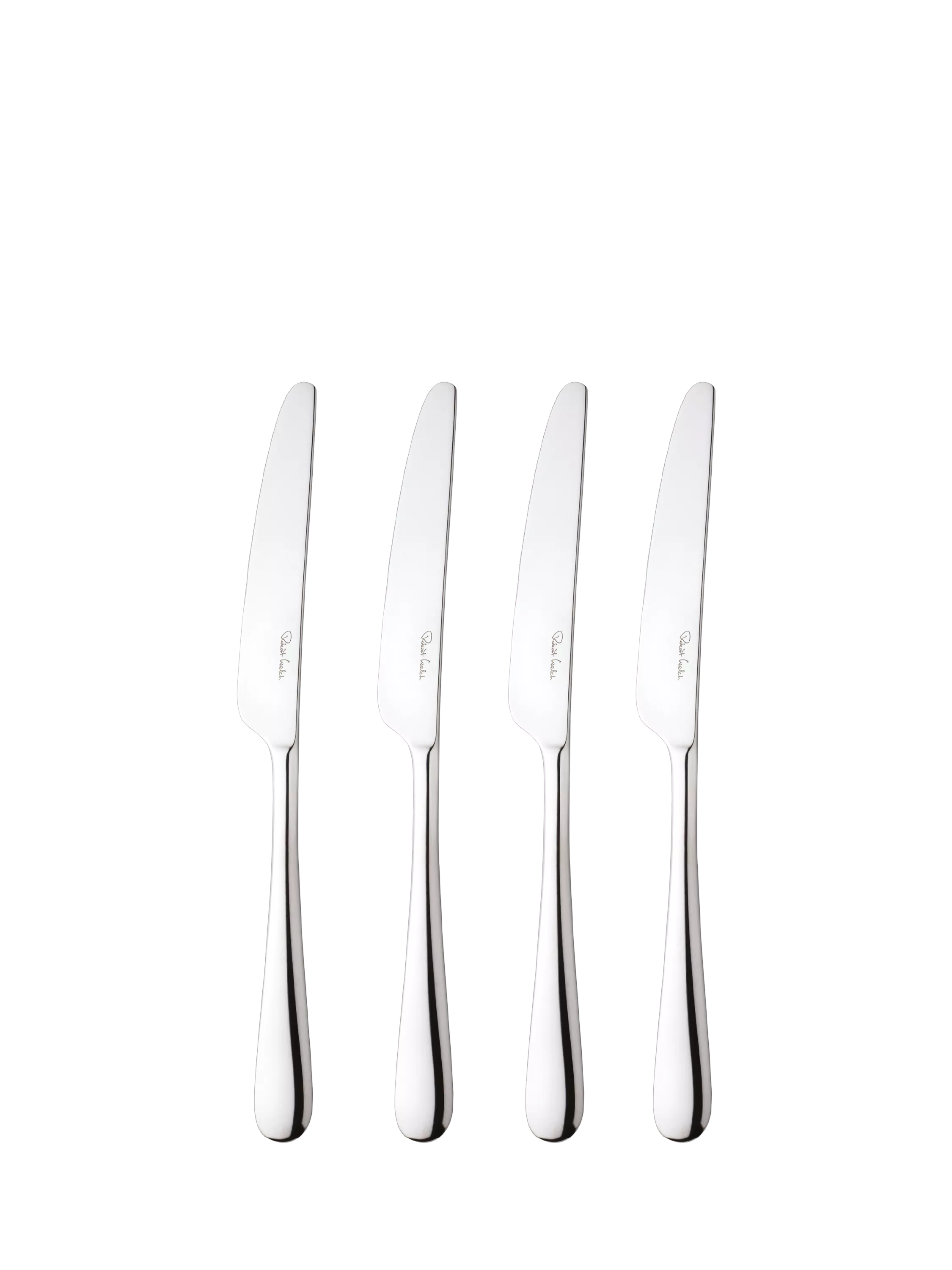 Robert Welch Kingham Bright stainless steel side knives set of 4, imported from the UK